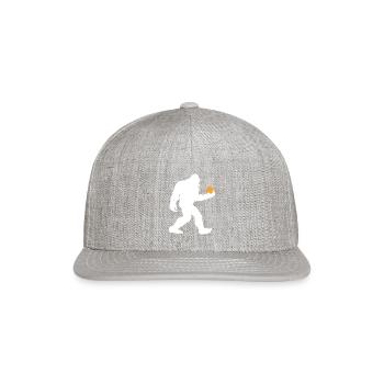 Bigfoot Waffle - Snapback Baseball Cap - heather gray - Front