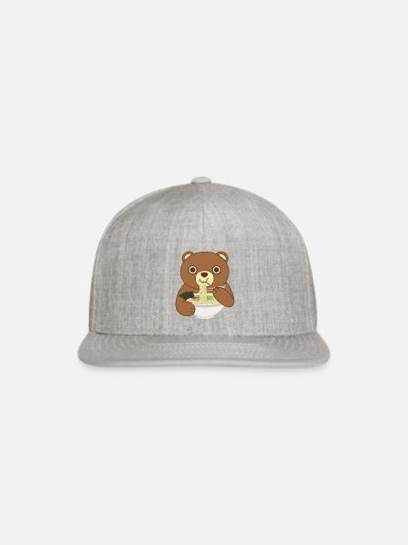 Bear 2 - Snapback Baseball Cap - heather gray