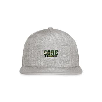 Core denim - Snapback Baseball Cap - heather gray - Front