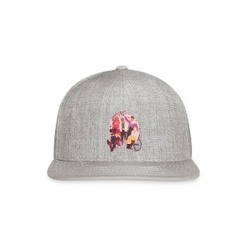 Queer People Are The Future - Snapback Baseball Cap - heather gray - Front