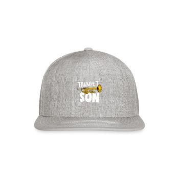 Trumpet Son - Snapback Baseball Cap - heather gray - Front