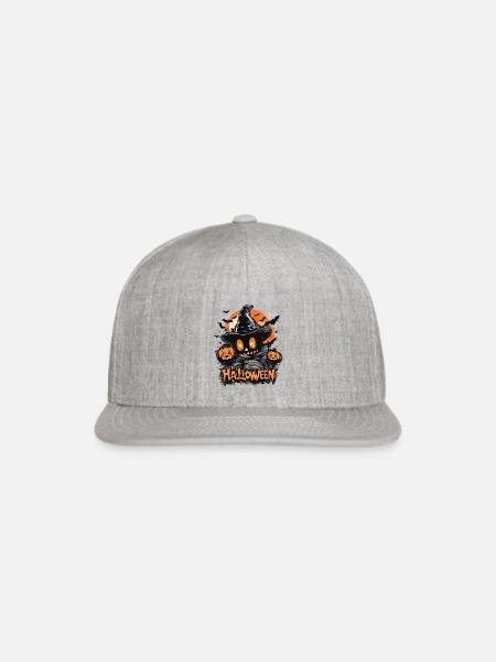 Halloween scary costume - Snapback Baseball Cap - heather gray