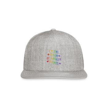 Broken hearts - Snapback Baseball Cap - heather gray - Front