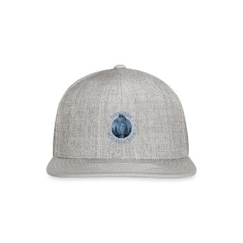 Pukwudgie Research Team Monster Cryptid - Snapback Baseball Cap - heather gray - Front