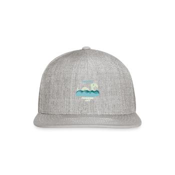 Ogopogo Okanagan Lake Monster Cryptid - Snapback Baseball Cap - heather gray - Front