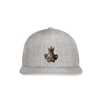 Squid - Snapback Baseball Cap - heather gray - Front