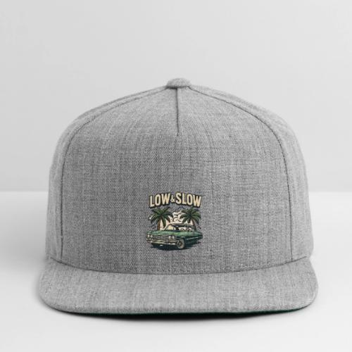 Classic Lowrider Car | Low & Slow Retro T-Shirt - Snapback Baseball Cap