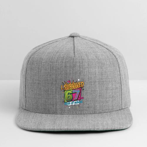 I Survived 67 Days of School T-Shirt – Funny Teach - Snapback Baseball Cap