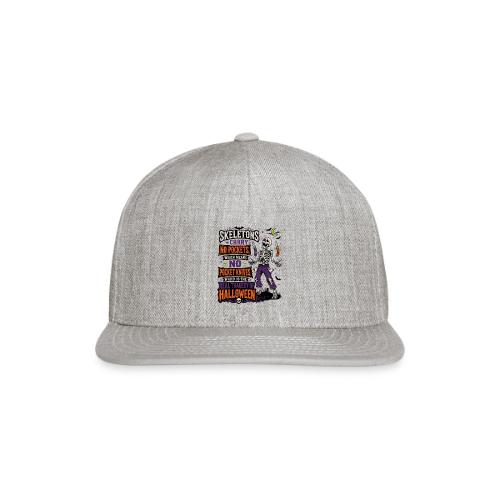 Skeletons Carry No Pockets - Funny Halloween Knife - Snapback Baseball Cap