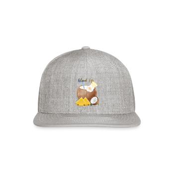Island Life Tropical Coconut Delight - Snapback Baseball Cap - heather gray - Front
