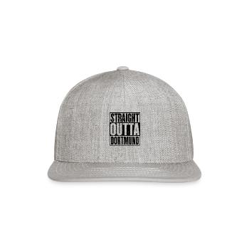 Straight Outta Dortmund Vintage - Snapback Baseball Cap - heather gray - Front