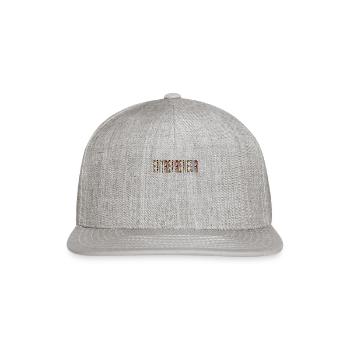 Entrepreneur - Snapback Baseball Cap - heather gray - Front