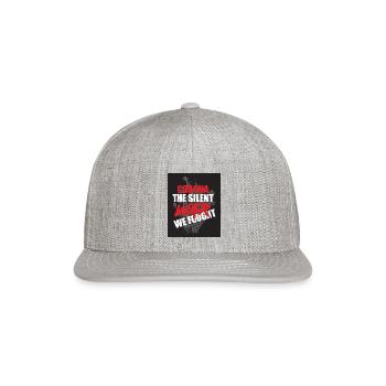 Corona the silent war we fought - Snapback Baseball Cap - heather gray - Front
