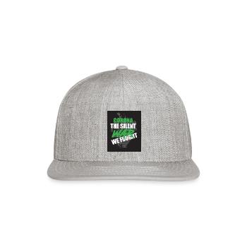 Corona the silent war we fought - Snapback Baseball Cap - heather gray - Front