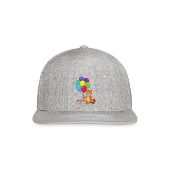 surprise bestie - Snapback Baseball Cap - heather gray - Front