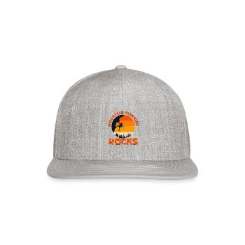 Mountain Climbing Rocks Alpine Outdoor Speed - Snapback Baseball Cap - heather gray - Front