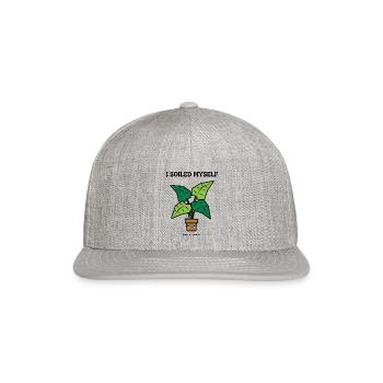 I Soiled Myself Excited - Snapback Baseball Cap - heather gray - Front