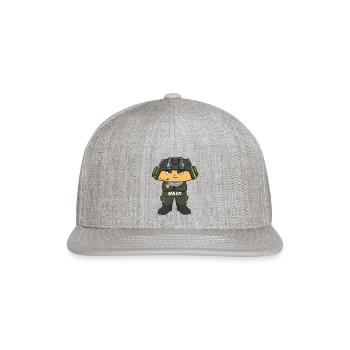 Taco Tim (CT Style - Work Friendly) - Snapback Baseball Cap - heather gray - Front