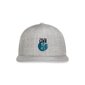 Top of Life Alpine Outdoor Speed Sport Free - Snapback Baseball Cap - heather gray - Front