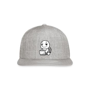 Marine Conservation - Snapback Baseball Cap - heather gray - Front