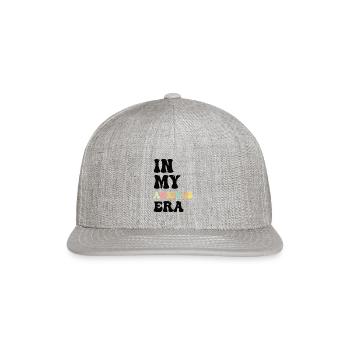 In My Anxious Era Funny Overthink - Snapback Baseball Cap - heather gray - Front