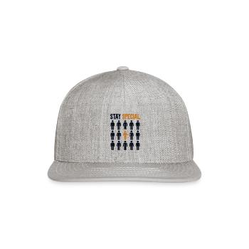 Stay Special Bread Dough Bread Maker Bread Queen - Snapback Baseball Cap - heather gray - Front
