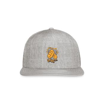 Sourdough Whisperer Bread Dough Bread Maker Bread - Snapback Baseball Cap - heather gray - Front