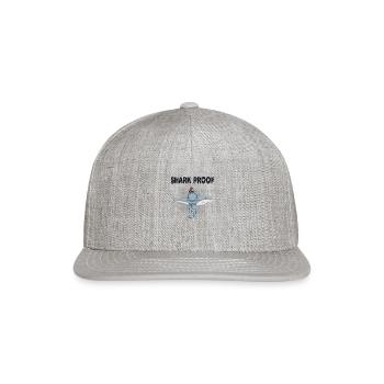 Shark proof - Shark - Snapback Baseball Cap - heather gray - Front