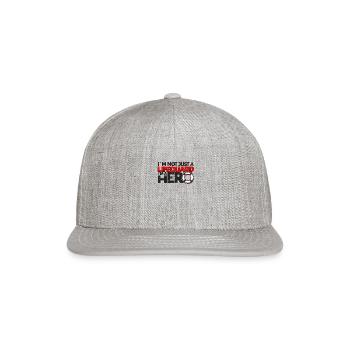 I'm not just a lifeguard, I'm a hero - lifeguard - Snapback Baseball Cap - heather gray - Front
