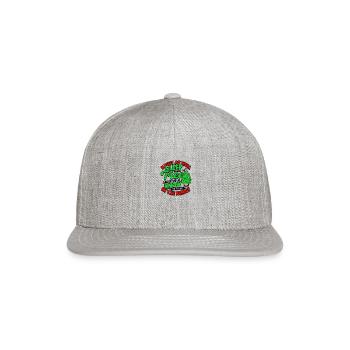 MIGHT AS WELL SLEEP UNDER THE TREE - Christmas - Snapback Baseball Cap - heather gray - Front