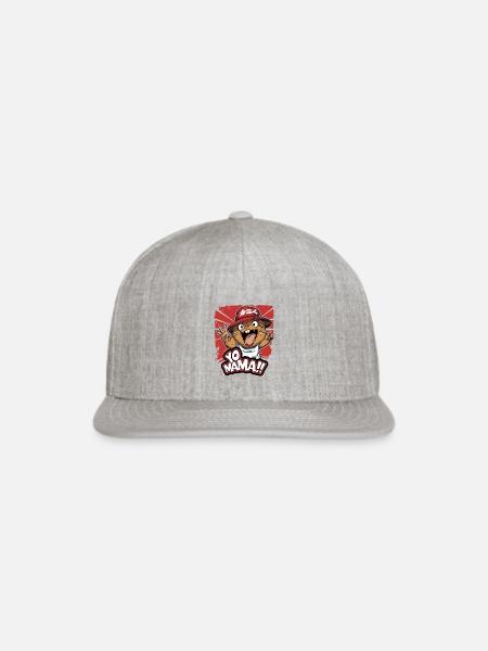 Yo Mama! Beaver Hamster - Snapback Baseball Cap - heather gray