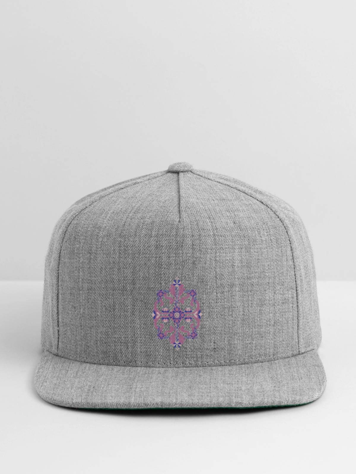 ORNAMENTAL DESIGN - Snapback Baseball Cap - heather gray - Front