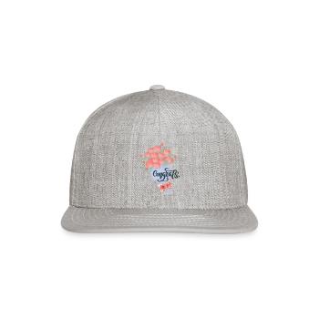 Congrats designed for you love gift for every one - Snapback Baseball Cap - heather gray - Front