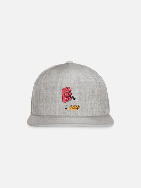 Oh My Foot - Snapback Baseball Cap - heather gray