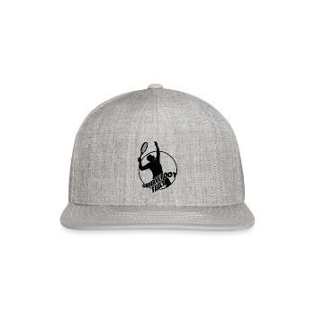 Tennis Observe Foot Fault - Snapback Baseball Cap - heather gray - Front