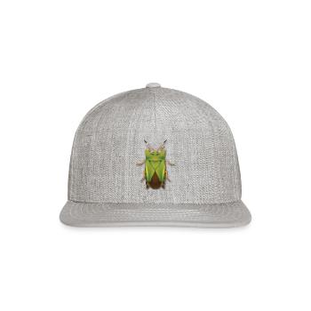Giant Shield Bug - Snapback Baseball Cap - heather gray - Front