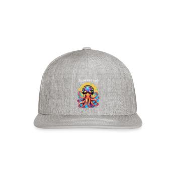 Squid Pro Quo - Snapback Baseball Cap - heather gray - Front