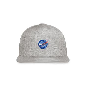Roll For Initiative - Snapback Baseball Cap - heather gray - Front