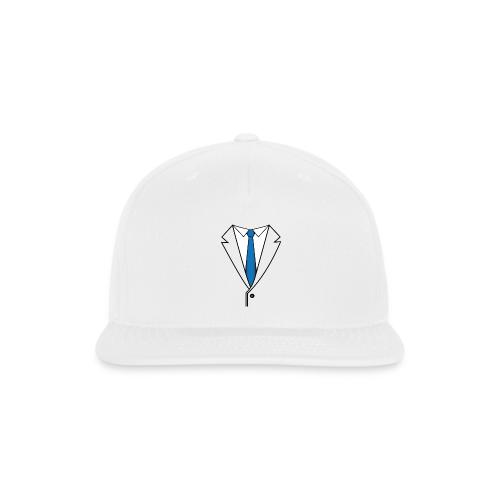 Suit with Blue Tie - Snapback Baseball Cap