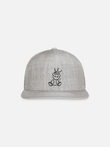 Everyone's favorite panda bear king - Snapback Baseball Cap - heather gray