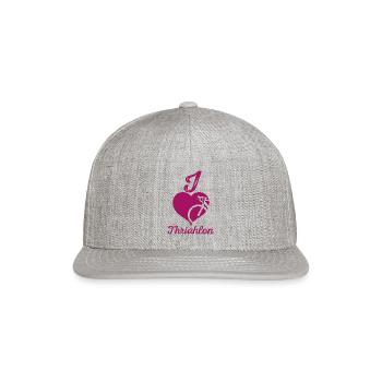TRIATHLON - Snapback Baseball Cap - heather gray - Front
