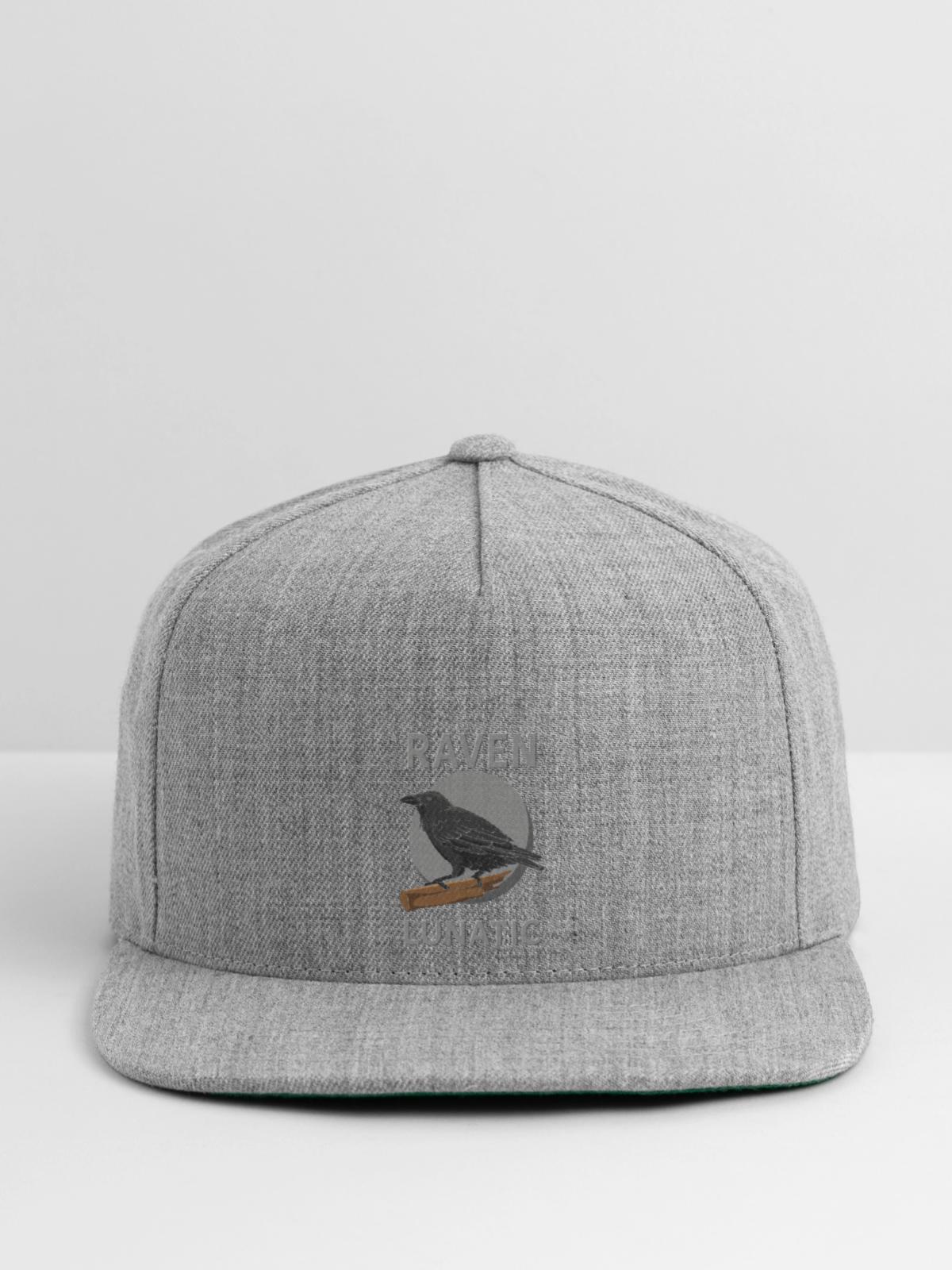 Raven Lunatic - Snapback Baseball Cap - heather gray - Front