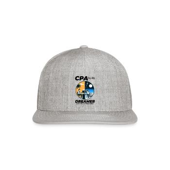 CPA Daydreams: Balancing Work and Bliss in Split - Snapback Baseball Cap - heather gray - Front
