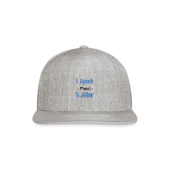 Crèche Kindergarten Kita Pedagogue Educator - Snapback Baseball Cap - heather gray - Front