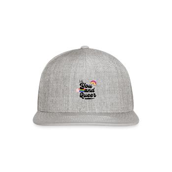 Gizelle Paris You & Queer - Snapback Baseball Cap - heather gray - Front