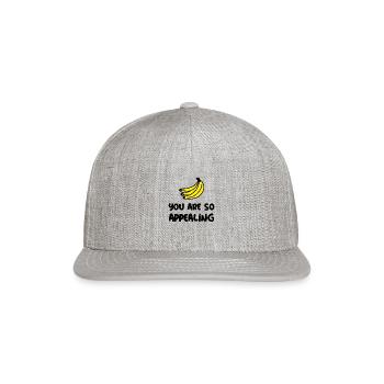 You Are So Appealing - Snapback Baseball Cap - heather gray - Front