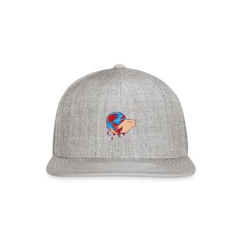Nature Conservation Earth Day Climate Protection - Snapback Baseball Cap - heather gray - Front