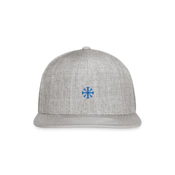 Mono Sorts small i - Snapback Baseball Cap - heather gray - Front