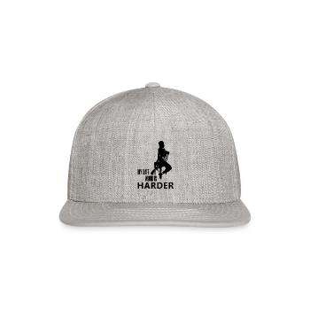 My safe word is Harder BDSM Fetish RPG - Snapback Baseball Cap - heather gray - Front