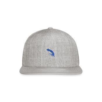squid - octopus - Snapback Baseball Cap - heather gray - Front
